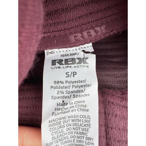 Women’s S RBX Plum Full Zip Jacket Lightweight Activewear Athleisure Layer - Picture 2 of 4